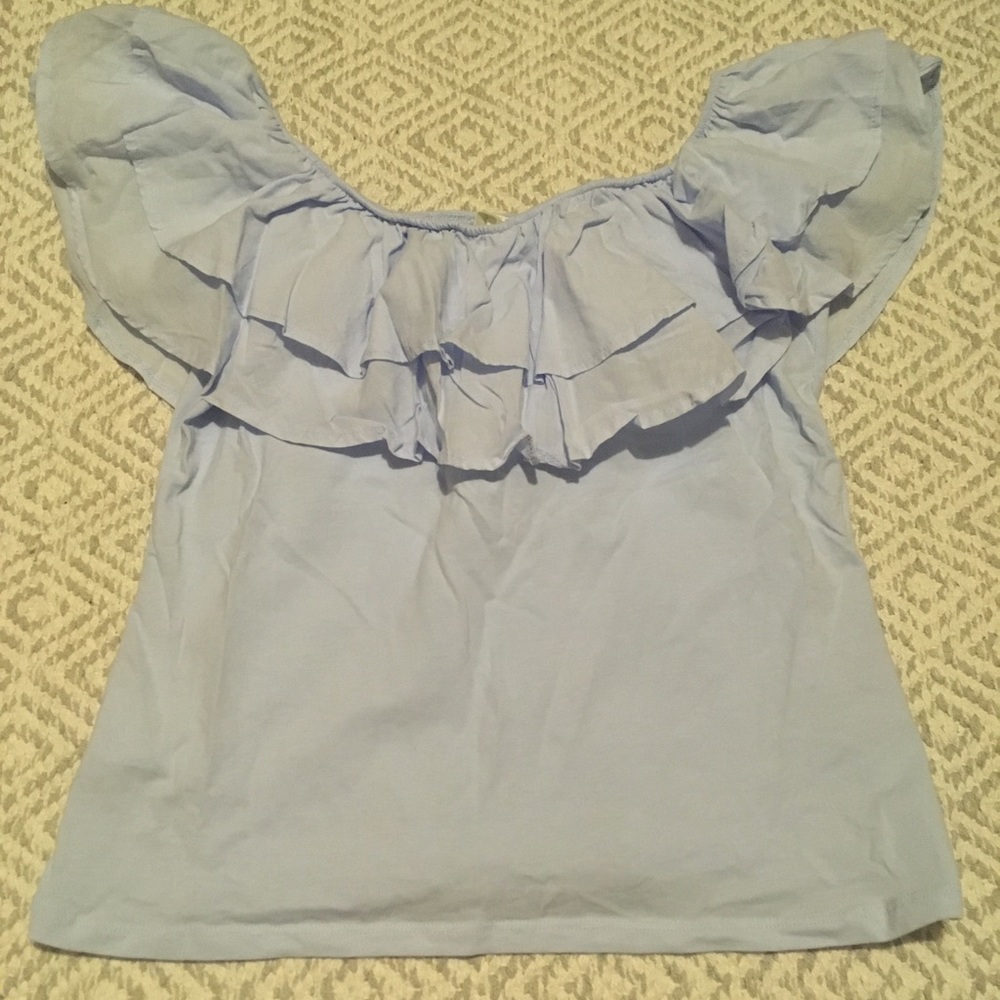 H&M Ruffled Top- Size Large